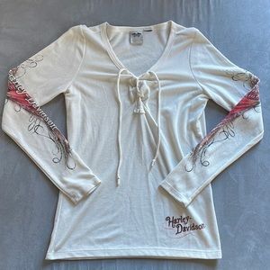 Harley Davidson womens Henley